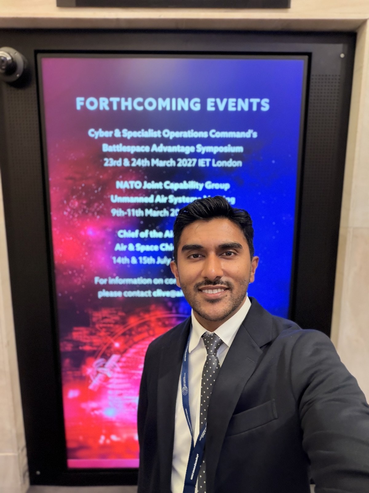 Ricky at a defence and space industry event in London